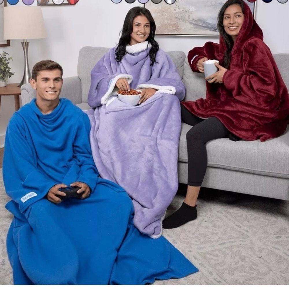 The Original Kids Snuggie Blue Fleece